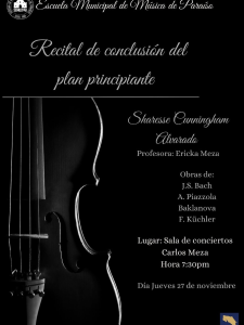 Recital de conclusión de plan principiante